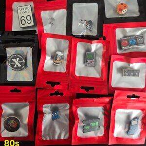 Enamel Pin Lot – 80s Retro Collector Set